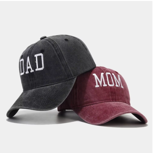 Matching Mom Dad & Mini Caps