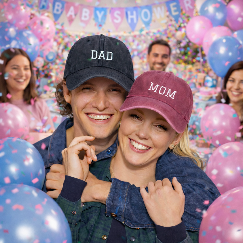 Matching Mom Dad & Mini Caps
