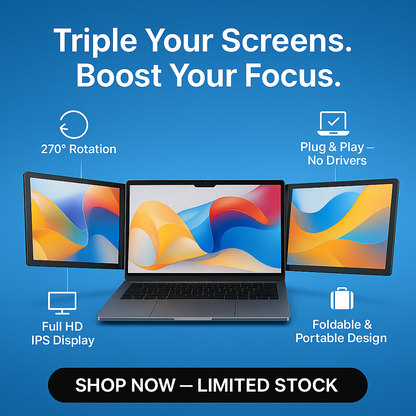 Portable Dual Monitor Screen