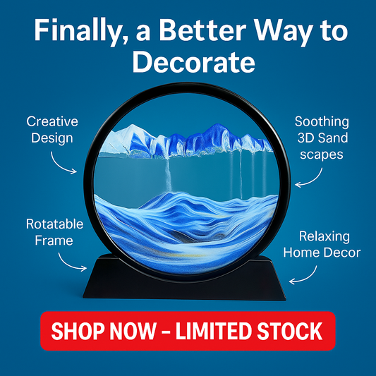 3D Moving Sand Art Glass Picture