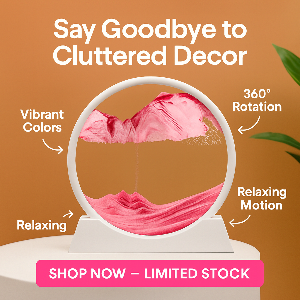 3D Moving Sand Art Glass Picture