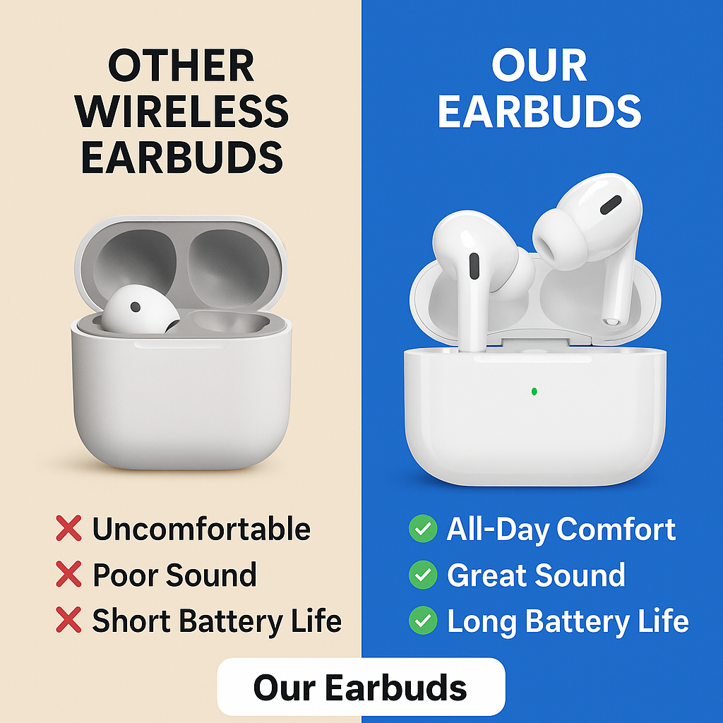 Pro Wireless Ear Pods - Crystal Clear
