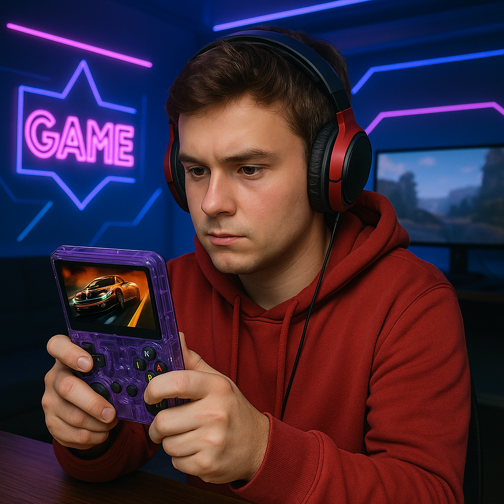 Retro Handheld Video Game Console