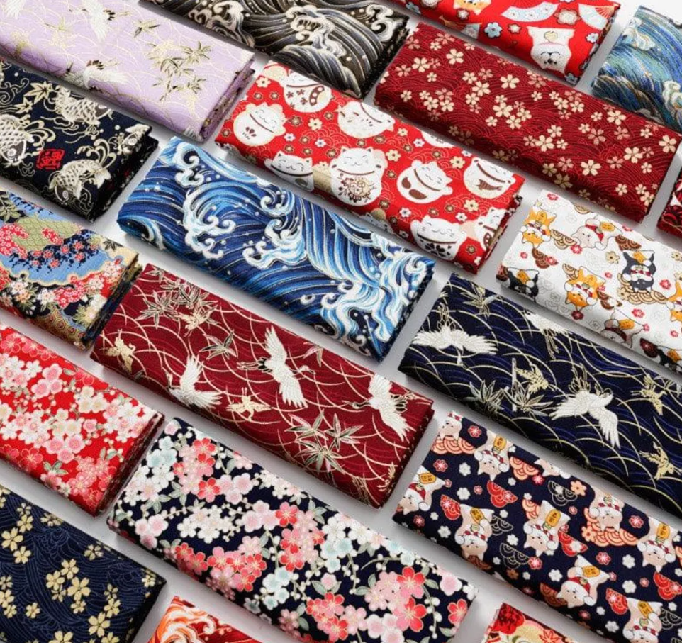 Exquisite Japanese Design Cotton Fabric (100cm x 150cm)