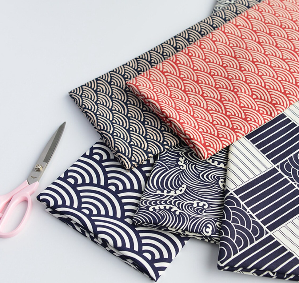 Exquisite Japanese Design Cotton Fabric (100cm x 150cm)