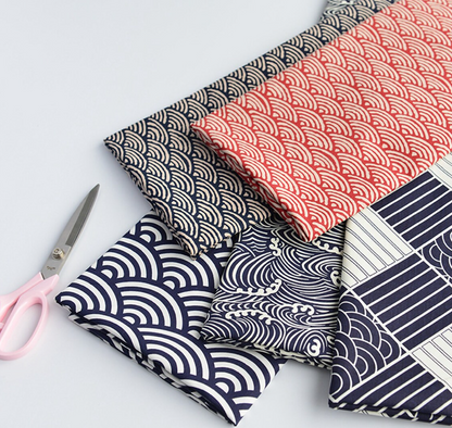 Exquisite Japanese Design Cotton Fabric (100cm x 150cm)
