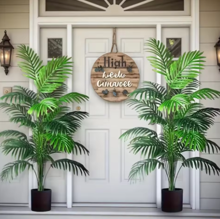 Tropical Lush Artificial Palm Tree