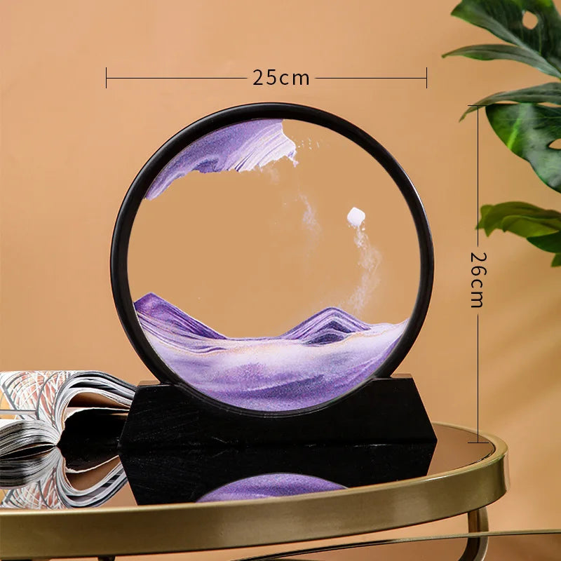 3D Moving Sand Art Glass Picture