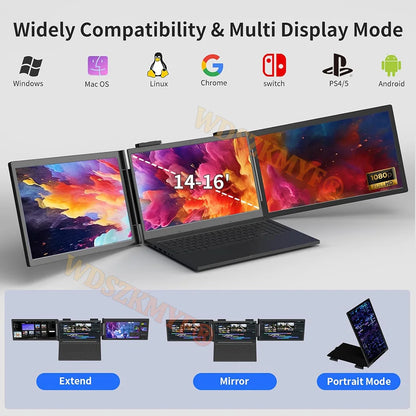 Portable Dual Monitor Screen